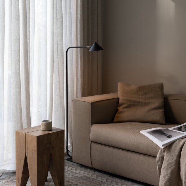 Állólámpa Watt & Veke, Kuro, dimmable, Fekete, Nappali, Fém, Dizájn