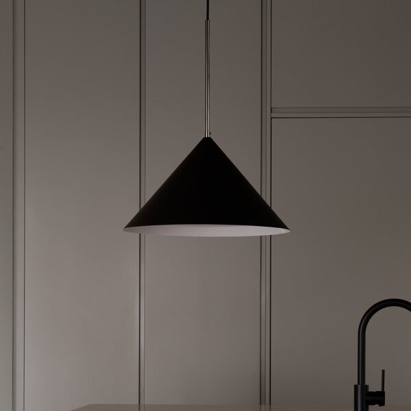 Függőlámpa Watt & Veke, Kuro, dimmable, Fekete, Konyha, Fém, Dizájn