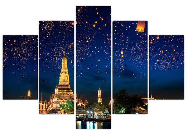 Kép - A boldogság lámpásai, Bangkok (150x105 cm)