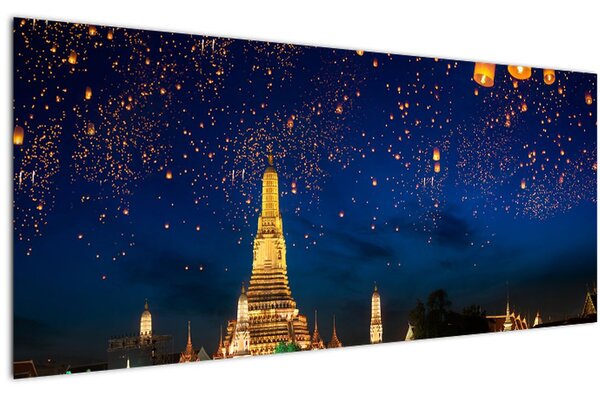 Kép - A boldogság lámpásai, Bangkok (120x50 cm)