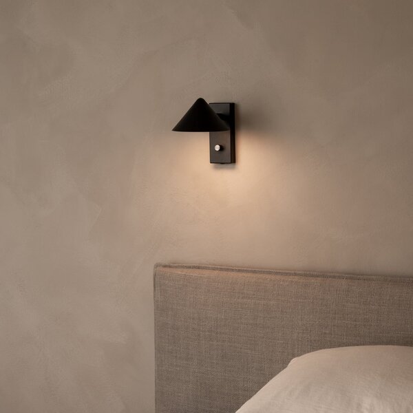 Fali Lámpa Watt & Veke, Kuro, dimmable, Fekete, Nappali, Fém, Dizájn