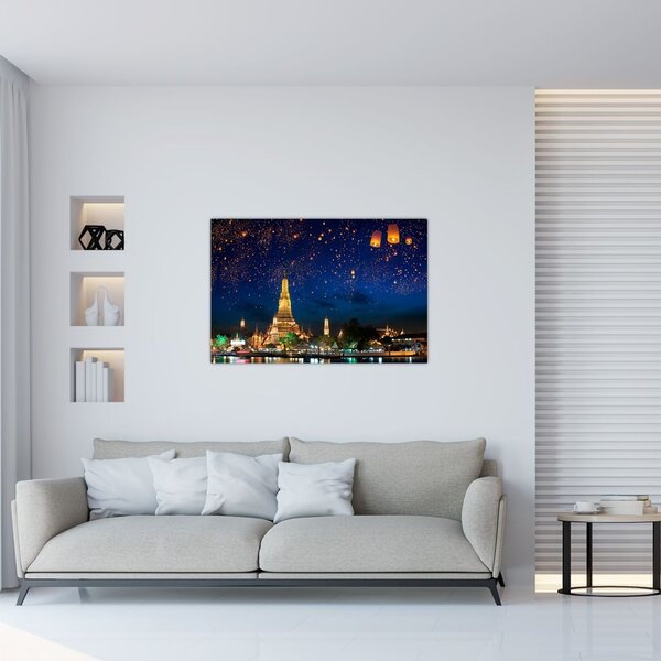 Kép - A boldogság lámpásai, Bangkok (90x60 cm)