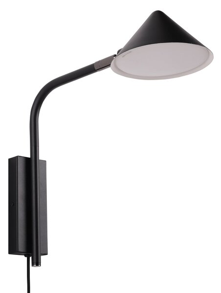 Fali Lámpa Watt & Veke, Kuro, dimmable, Fekete, Nappali, Fém, Dizájn