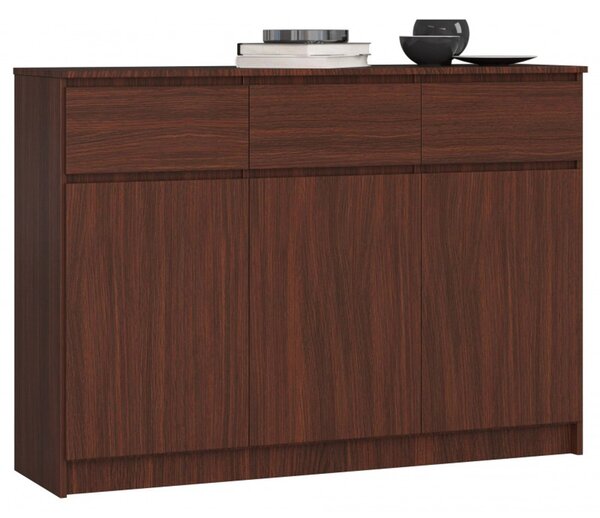 K140 3D3SZ komód, wenge színben