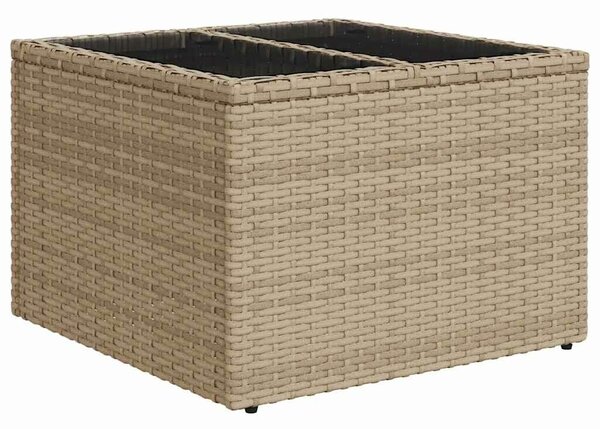 VidaXL 6 részes bézs polyrattan kerti ülőgarnitúra párnával