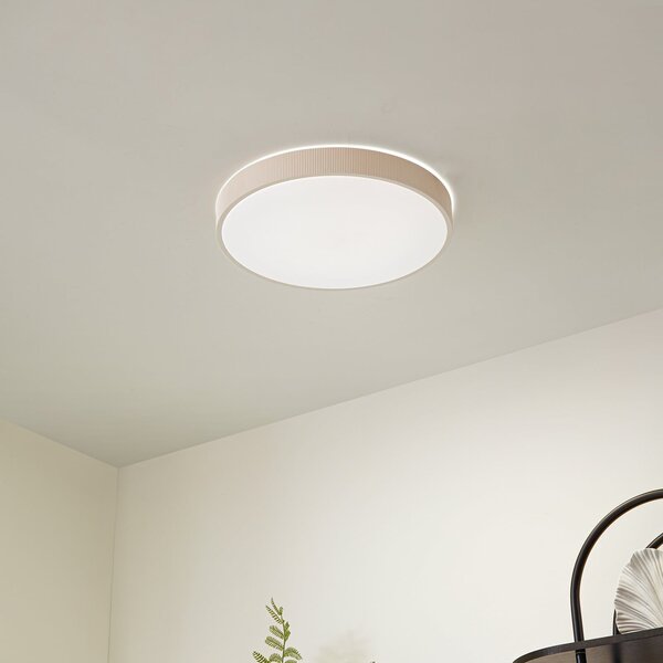 Mennyezeti Lámpa Lindby, Zylo, dimmable, Bézs, Nappali, Műanyag