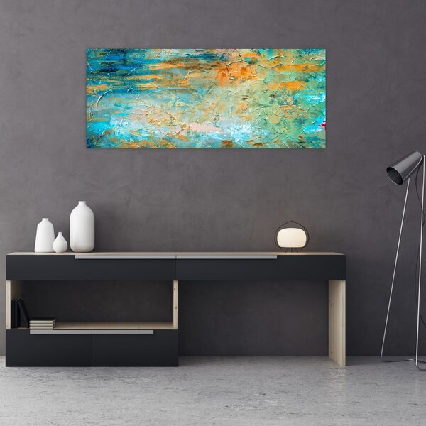 A kék absztrakció képe (120x50 cm)