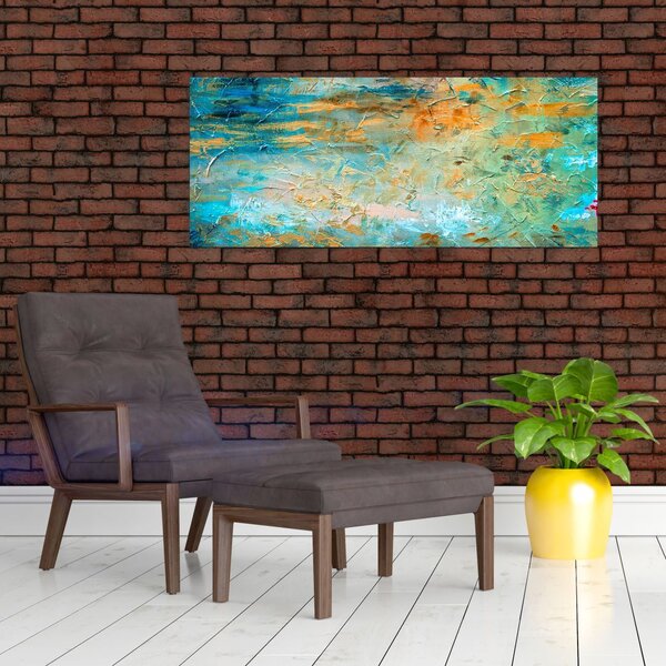 A kék absztrakció képe (120x50 cm)