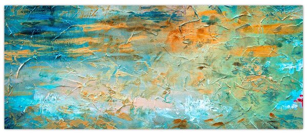 A kék absztrakció képe (120x50 cm)