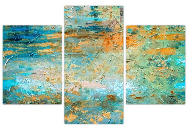 A kék absztrakció képe (90x60 cm)