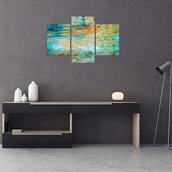 A kék absztrakció képe (90x60 cm)