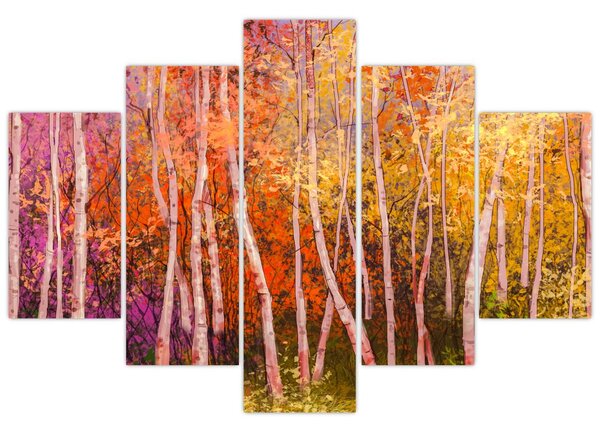 Egy kép egy színes erdőről (150x105 cm)