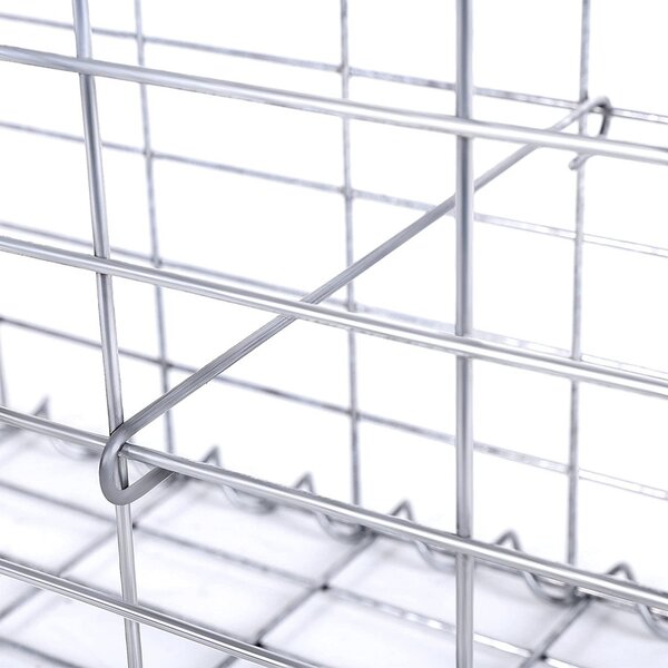 Gabion kosár, horganyzott fém gabion kőkosár, 100×50×30 cm, 5×10 cm-es hálóval