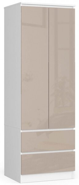 STAR S60 2D 2SZ gardróbszekrény - fényes cappuccino