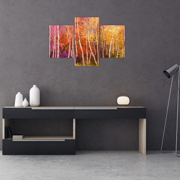 Egy kép egy színes erdőről (90x60 cm)