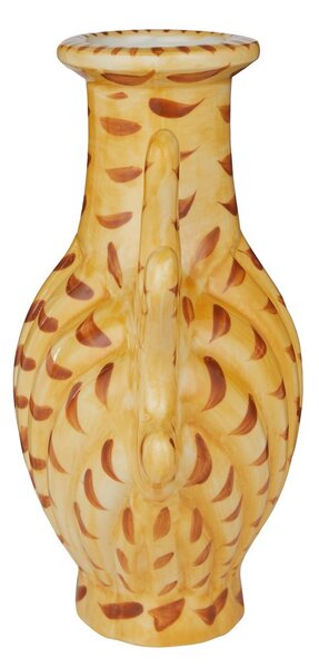 CORAL COAST kerámia váza 18 cm , sárga