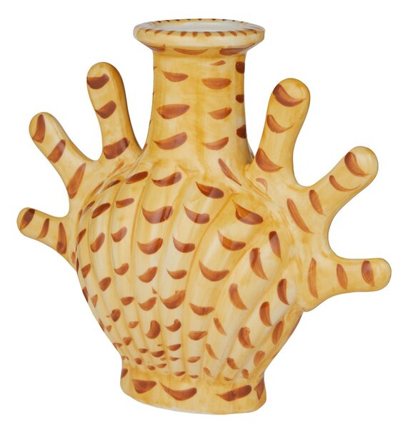 CORAL COAST kerámia váza 18 cm , sárga