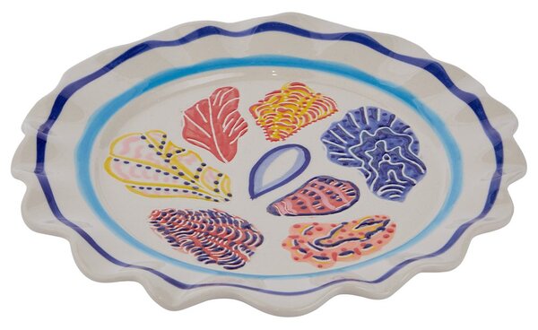 CORAL COAST kerámia tányér Ø 21.5 cm , kagylók
