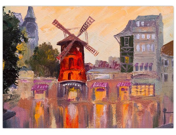 Kép - Moulin rouge, Párizs, Franciaország (70x50 cm)