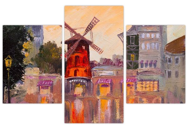 Kép - Moulin rouge, Párizs, Franciaország (90x60 cm)