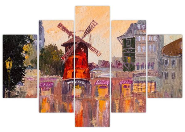 Kép - Moulin rouge, Párizs, Franciaország (150x105 cm)