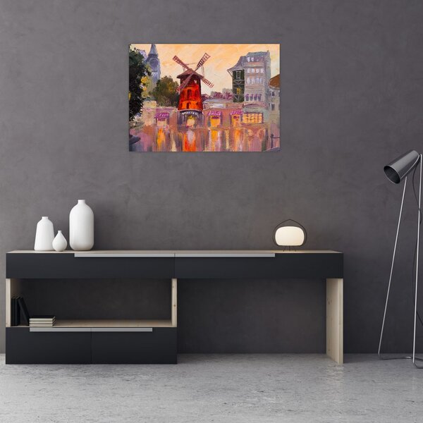 Kép - Moulin rouge, Párizs, Franciaország (70x50 cm)