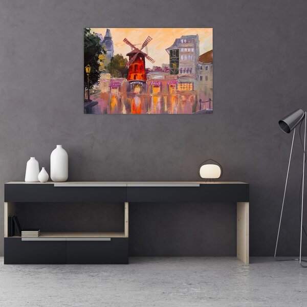 Kép - Moulin rouge, Párizs, Franciaország (90x60 cm)