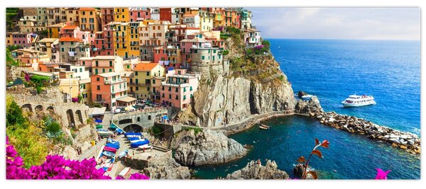 Kép - Manarola olasz falu (120x50 cm)