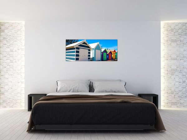 Kép - Brighton Beach, Melbourne, Ausztrália (120x50 cm)