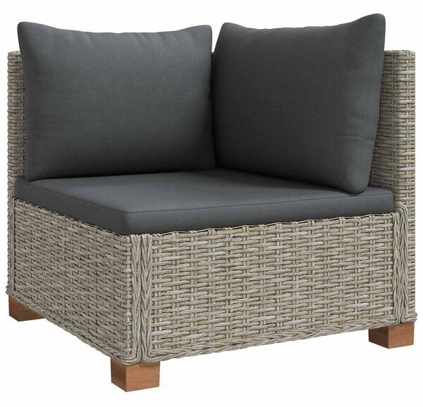 VidaXL 6 db Rattan Kerti Bútor Készlet Párnákkal GENDT Kubu Szürke