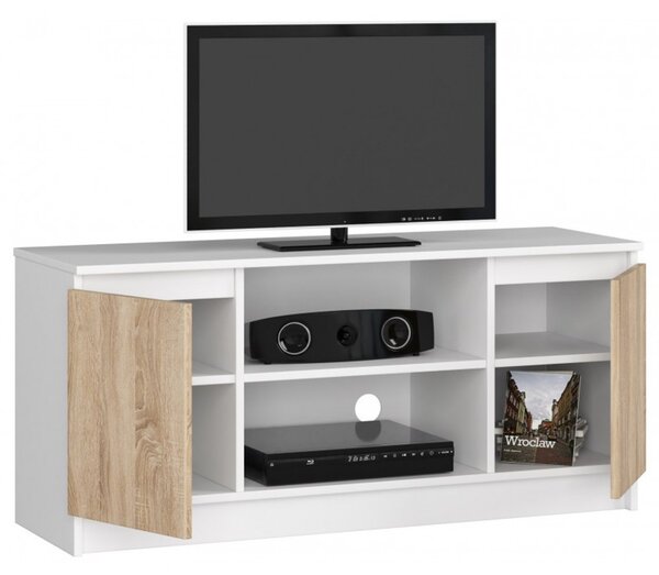 TV állvány RTV K120 fehér/sonoma tölgy