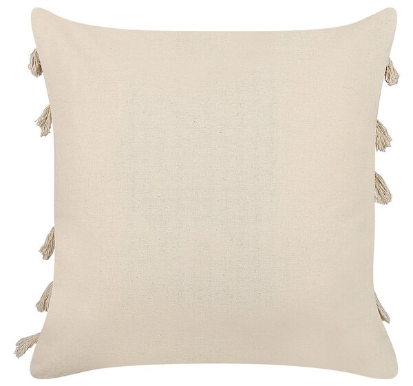 2 db díszpárna PLEIONE Pamut 45 x 45 cm Világosbézs Geometrikus mintás