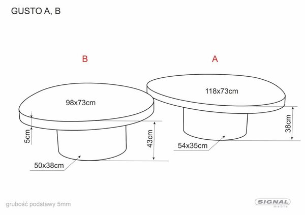 Gusto A Dohányzóasztal Olasz Patagonia Kerámia Barna Fényes Réz Fém Vázzal