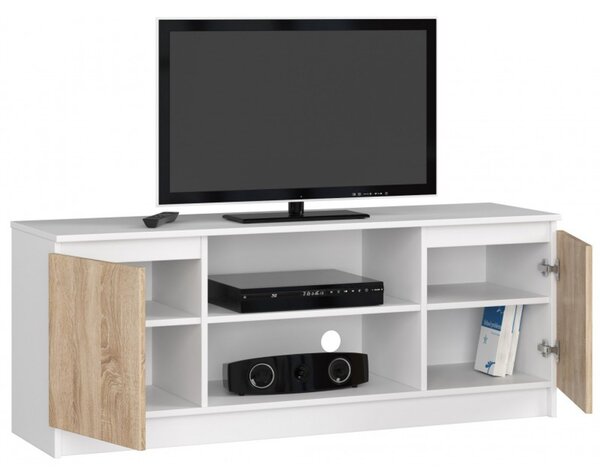 RTV K140 2D 1PCLP komód – fehér/sonoma tölgy