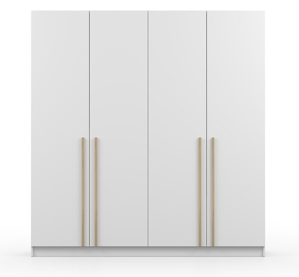 SEVELLA ruhásszekrény 200x210x57 - fehér/tölgy