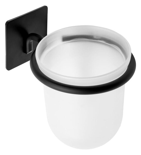 Rea Tutumi - fekete WC-kefe 3M ragasztószalagra ragasztható, 322195A, REA-77076