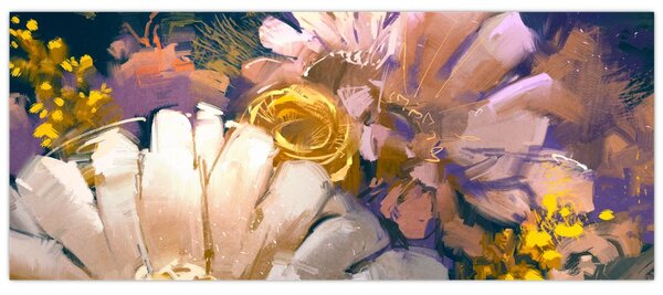 Virágok képe (120x50 cm)