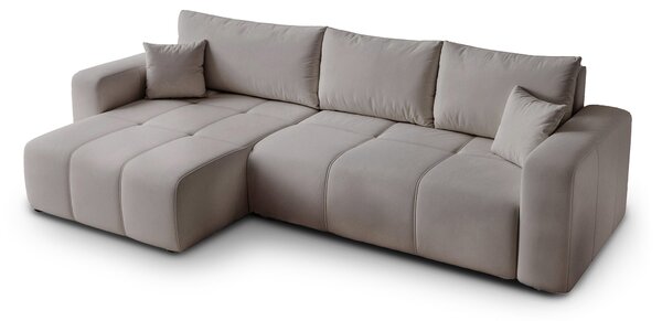 PEDRO XL ágyazható L alakú sarok ülőgarnitúra - szürke