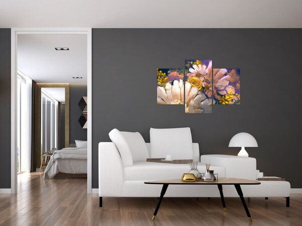 Virágok képe (90x60 cm)