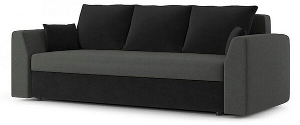 PAUL modell 2 Nagyméretű kinyitható kanapé Szürke / fehér