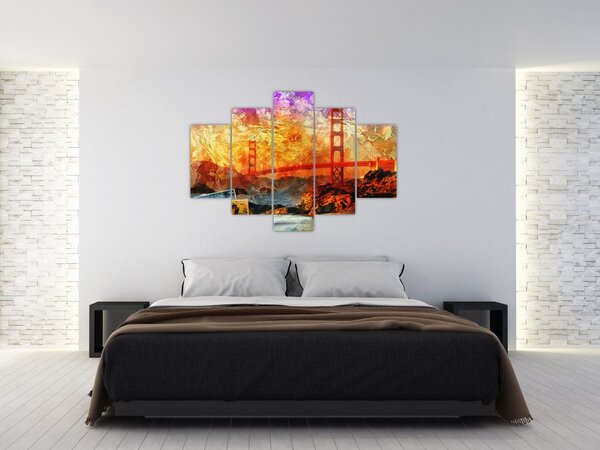 Kép - Golden Gate, San Francisco, Kalifornia (150x105 cm)