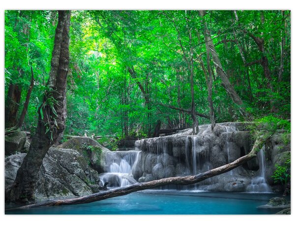 Kép - Erawan vízesés, Kanchanaburi, Thaiföld (70x50 cm)