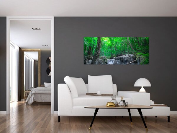 Kép - Erawan vízesés, Kanchanaburi, Thaiföld (120x50 cm)
