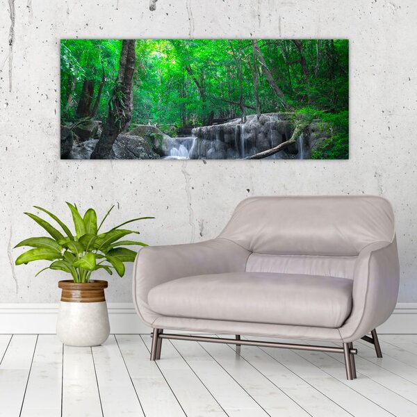 Kép - Erawan vízesés, Kanchanaburi, Thaiföld (120x50 cm)
