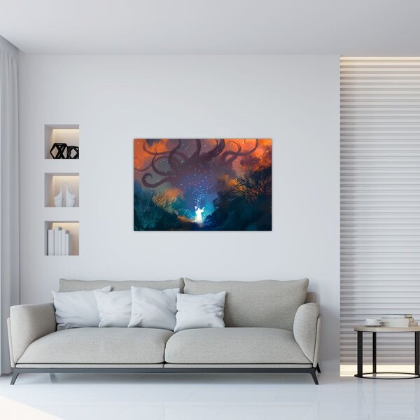 Kép - mágikus varázsló (90x60 cm)