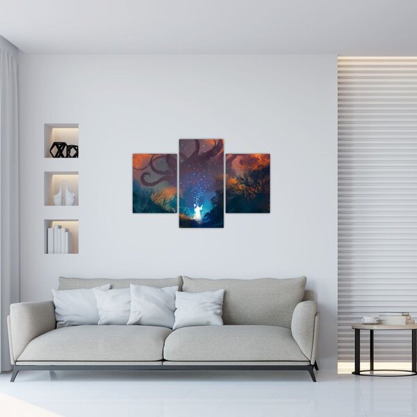 Kép - mágikus varázsló (90x60 cm)
