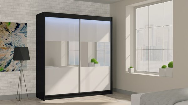 Kvalitní Šatní Skříň Rosana 200 cm Dub sonoma