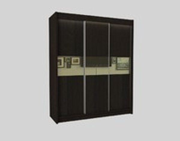 Kvalitní Šatní Skříň Tanna 180 cm Dub sonoma/černá