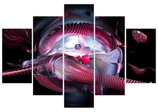 Kép - Absztrakciók, űrférgek (150x105 cm)