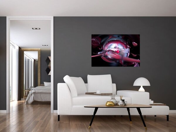 Kép - Absztrakciók, űrférgek (90x60 cm)